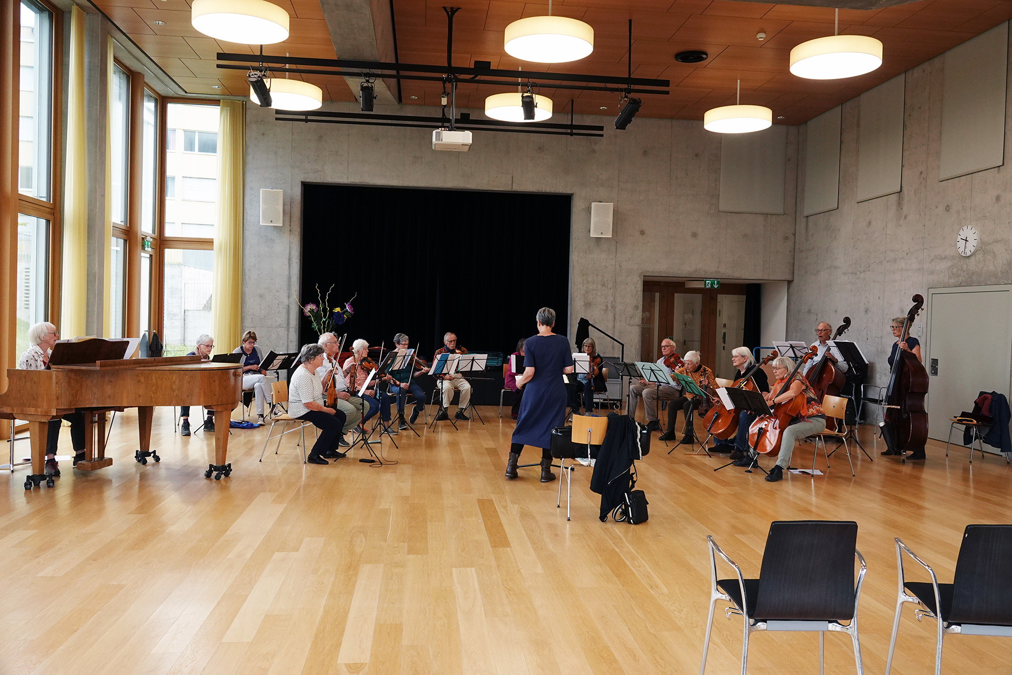Probe im Saal des Seniorencenters Cadonau, Chur