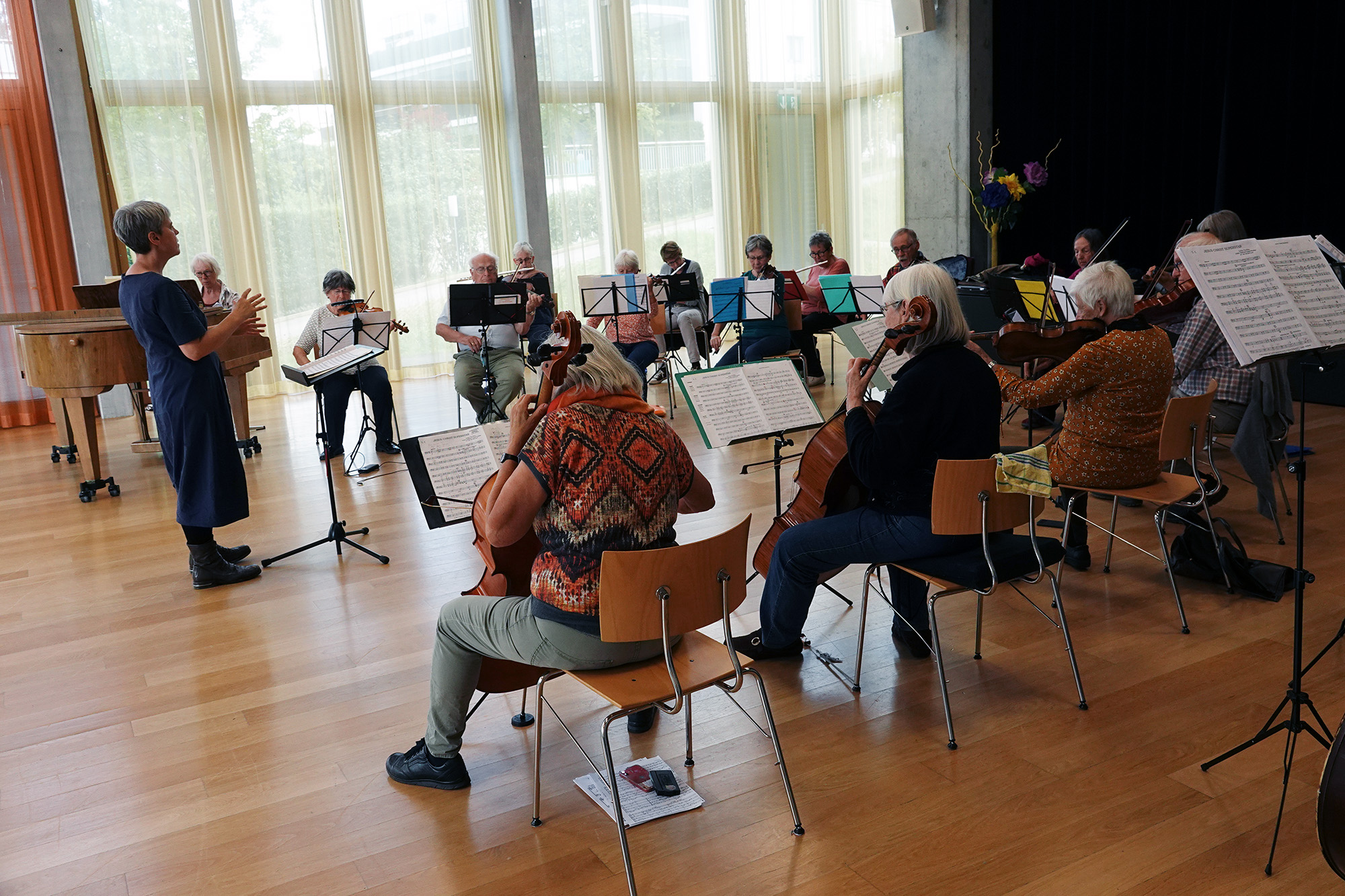 Impressionen der Orchesterproben vom Mittwoch 09.00 h – 11.00 h