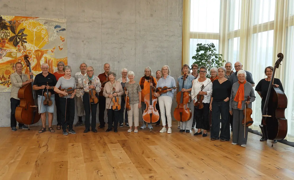 Das Kammerorchester Churer Musikfreunde am 16. September 2026 im Seniorenzentrum Cadonau in Chur (auf dem Bild fehlt Walter Süsstrunk)